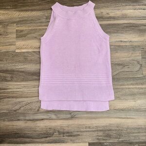 Margaret O’ Leary Purple Sleeveless Sweater Top